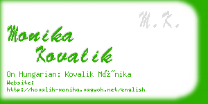 monika kovalik business card